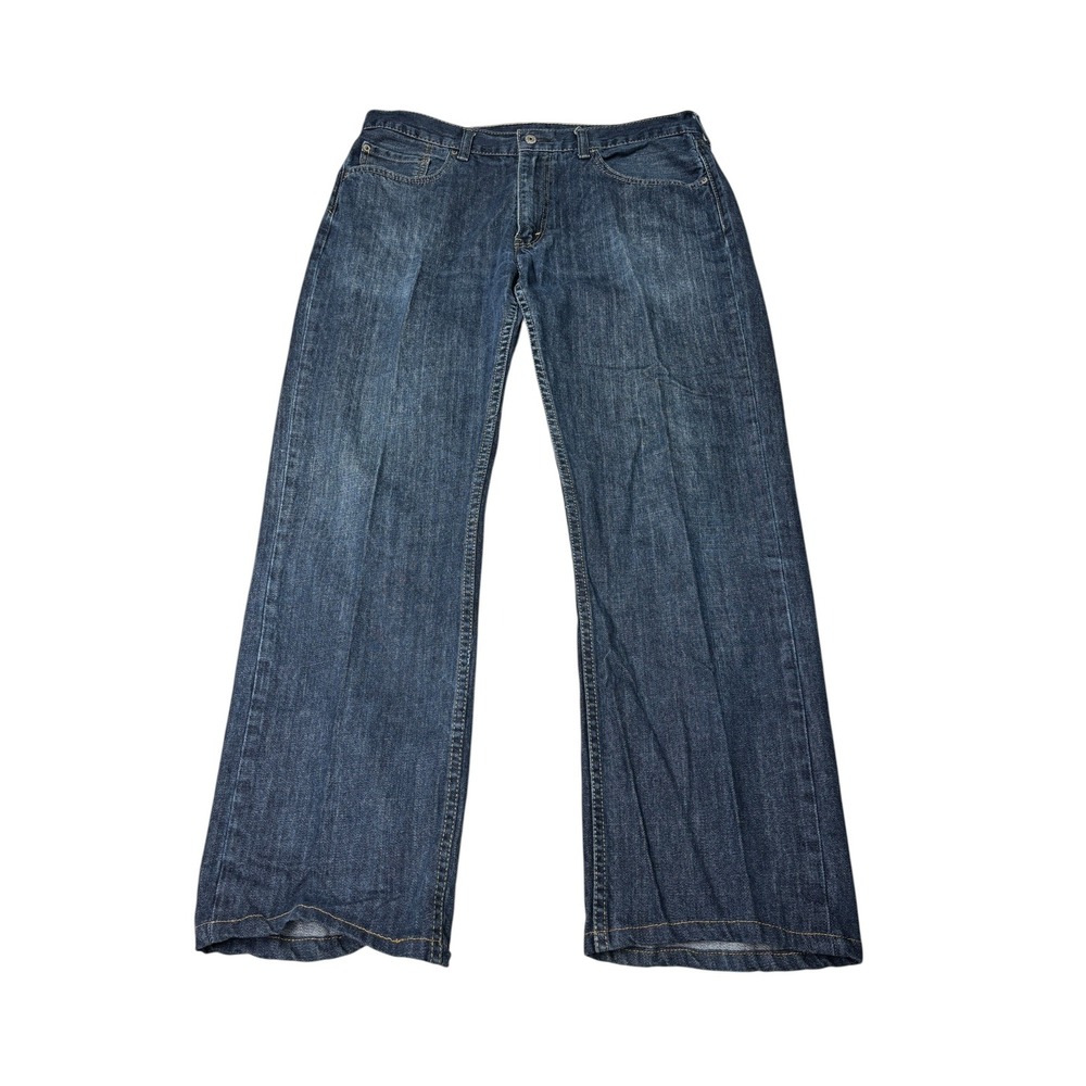 Levis 559 Relaxed Straight Leg Jeans Mens 36x30 Blue Dark Wash Denim 100% Cotton